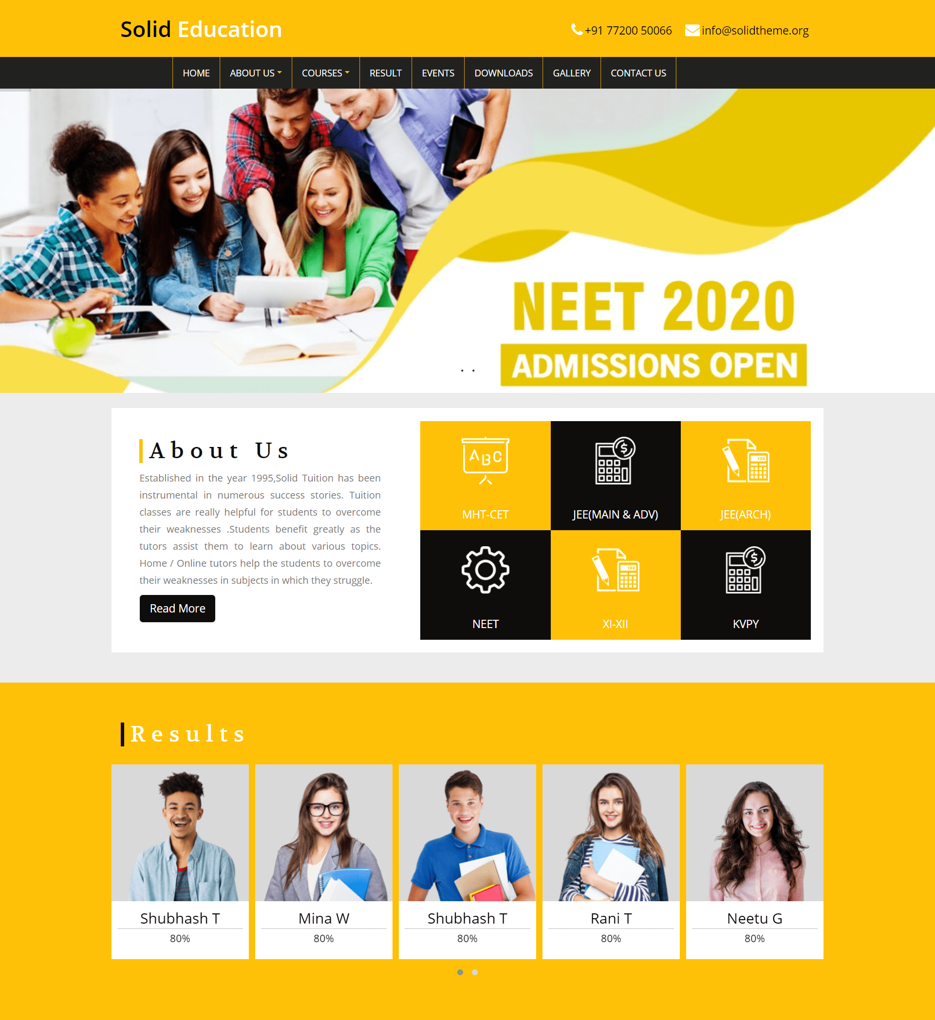 2021 S Coaching Classes Tuition Classes Responsive Html Website Templates